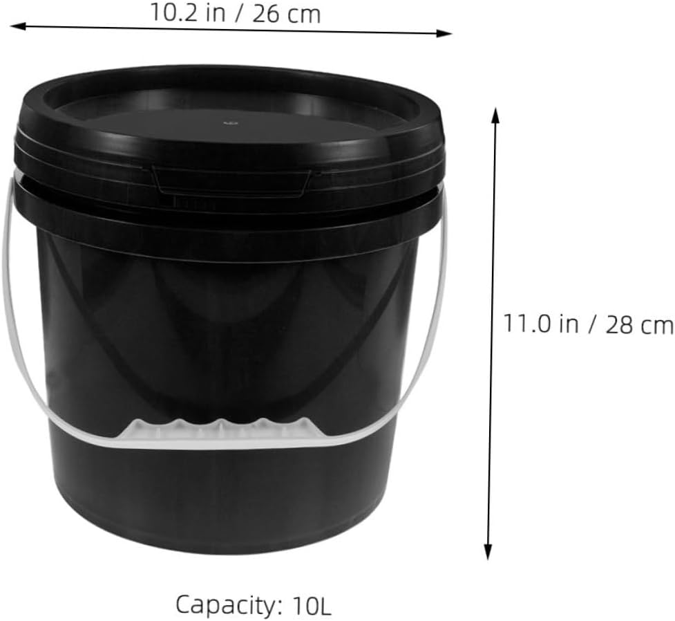 Food Grade Plastic Paint Bucket with Handle and Secure Lid Reusable Container for Painting Ergonomic Design for Easy Carrying for DIY Crafts and Storage