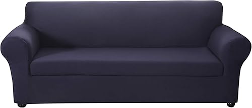 ele ELEOPTION Funda elástica de microfibra para sofá, 2 piezas, alta elasticidad, antideslizante, súper elastano, tela suave, protector de muebles