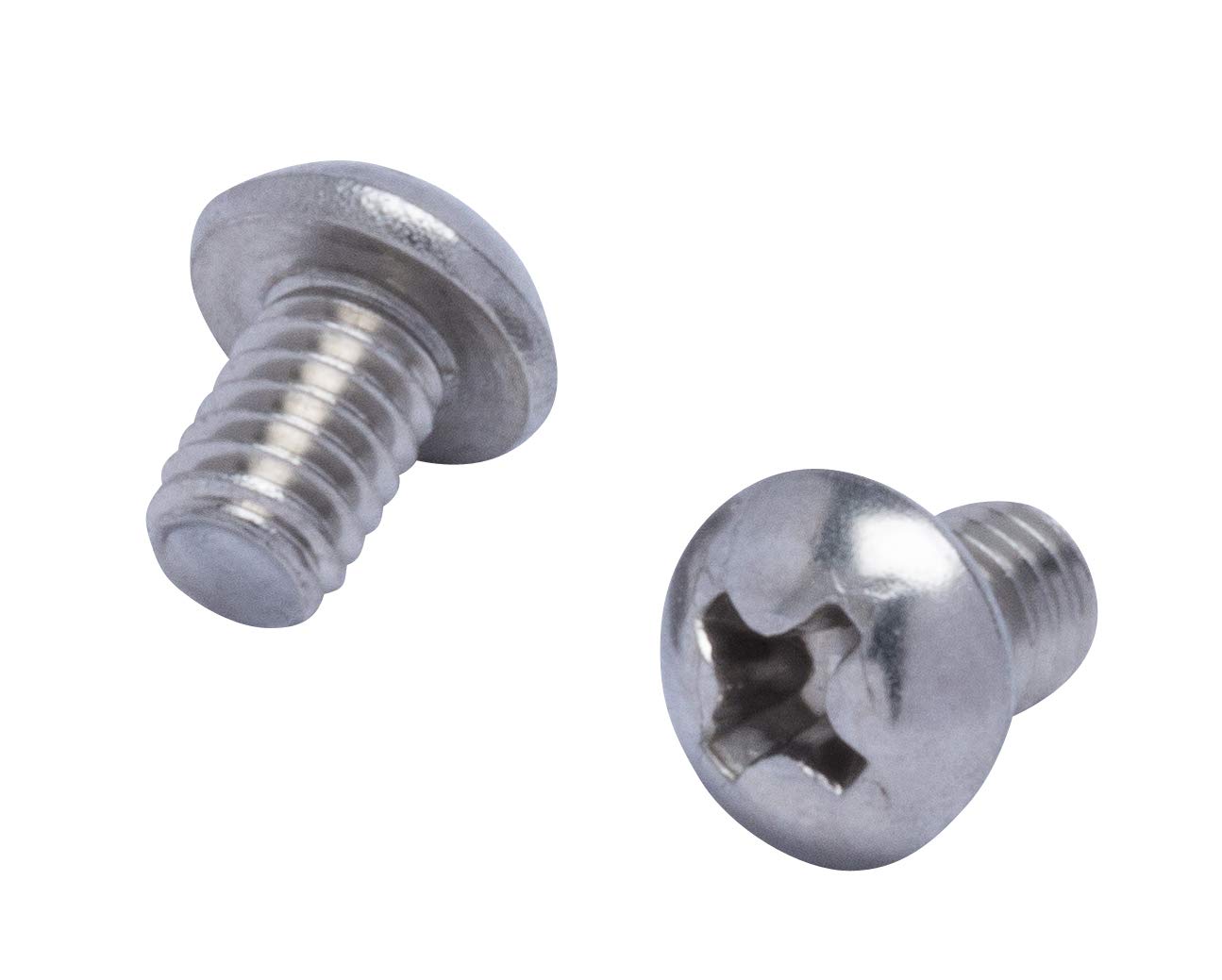 #8-32 X 1/4" Stainless Phillips Round Head Machine Screw, (100pc), Coarse Thread, 18-8 (304) Stainless Steel, by Bolt Dropper