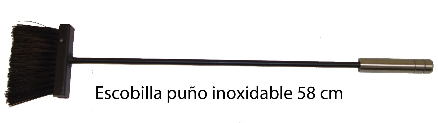 Imex El Zorro 10048 – zestaw kominkowy z miechem i narzędziami (stal nierdzewna, 68 x 23 x 14 cm), czarny