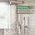 HoliSpa Shower System, Brushed Nickel Shower Faucet Set with 12-Inch Rain Shower Head and Handheld, Wall Mounted High-Pressure Shower Head Combo Set with Shower Valve and Shower Trim, Brushed Nickel
