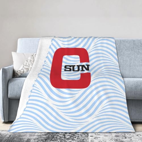 Cal State Northridge Matadors CSUN Fleece Blanket, Very Soft Microfiber Flannel Blanket for Couch Warm and Cozy for All Seasons