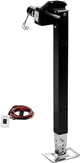 Stromberg Carlson LG-5 Dual Power Landing Gear Conversion Kit - 5th Wheel RV Landing Gear Replacement, Camper Stabilizer, Travel Trailer, Leveling Tool with 5000 lb Motor - 29.5" Lead Leg, 1 Side