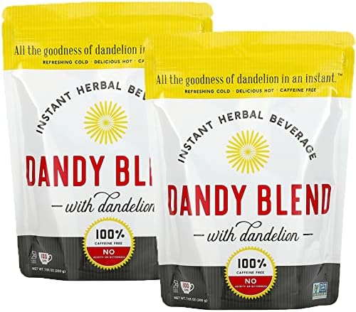 Dandy Blend, (2 Pack) Instant Herbal Beverage with Dandelion, Caffeine Free, 7.05 oz (200 g)