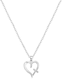 Cross Necklace for Women 14K Gold Silver Plated Necklace Layered Gold Cross Necklace Dainty Cross Pendant Choker Simple Cute Diamond Cross Necklace Faith Jewelry Religious Minimalist Gift