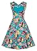 Killreal Women's 1950s Cut Out V-Neck Vintage Casual Party Cocktail Swing Dress