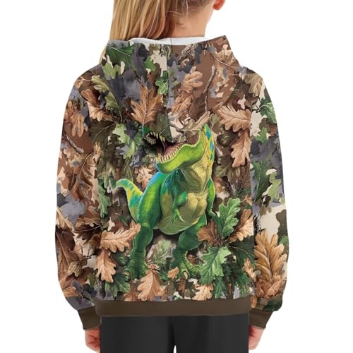Image of WELLFLYHOM Boys Hooded Sweatshirts Hoodie Pullover Cool Graphic Crewneck Blouses Size 6-16