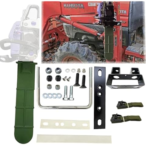 SUONE 20'' Universal Chainsaw Carrier Kit for Tractors,ATV UTV Trucks,Fixed Mount Holder Compatible with All Chainsaw Brands(TPU Material Never Breaks) Cover