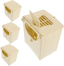 4pcs Budgie Nesting House Plastic Bird Breeding Box Abs Hanging Nesting Box for Parakeet Finch Parrot Cage with Spacious Interior Easy Installation and Transport