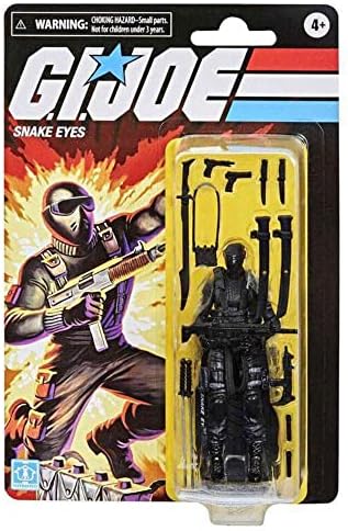 Hasbro G.I.Joe Retro Collection Snake Eyes 3.75-Inch,E9056