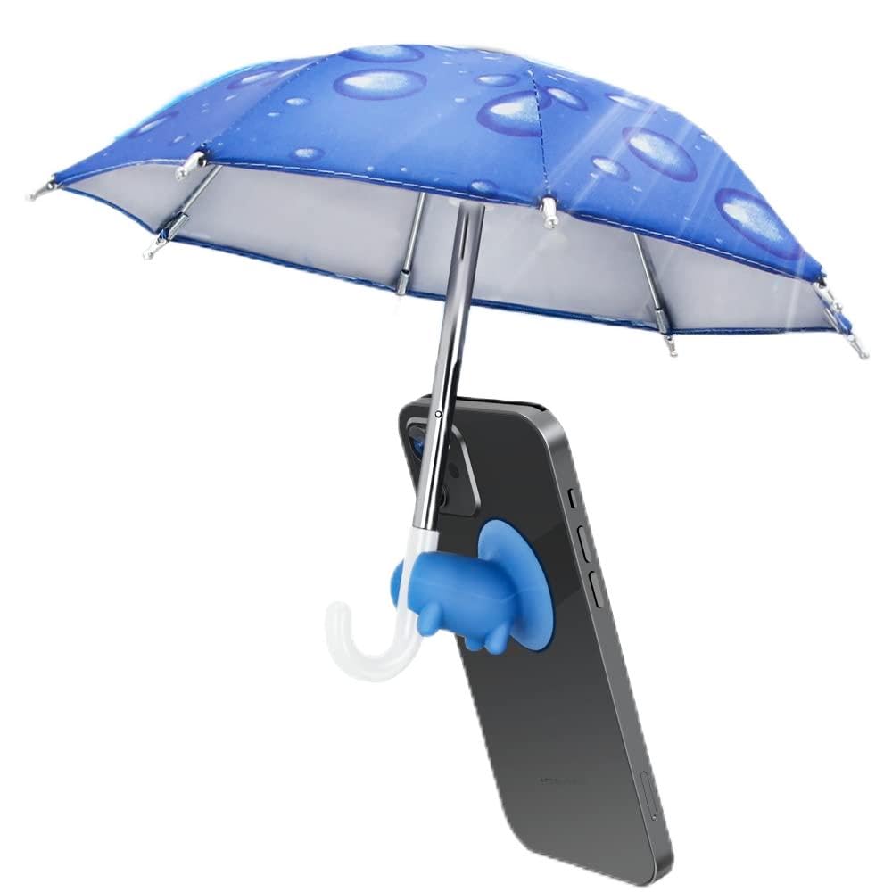2 Parapluies Pour Téléphone Portable ☂️ - Avec Ventouse En Forme De Cochon - Protection Soleil & Pluie - 11