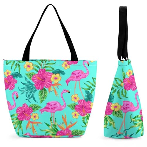 Sac de shopping flamant violet le cabas de voyage idéal pour vos sorties urbaines