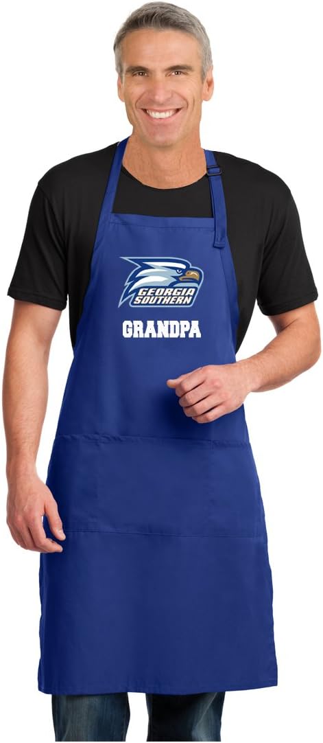 Broad Bay LARGE Georgia Southern Grandpa Apron for Men Grandfather Design GS Eagles Logo Gift
