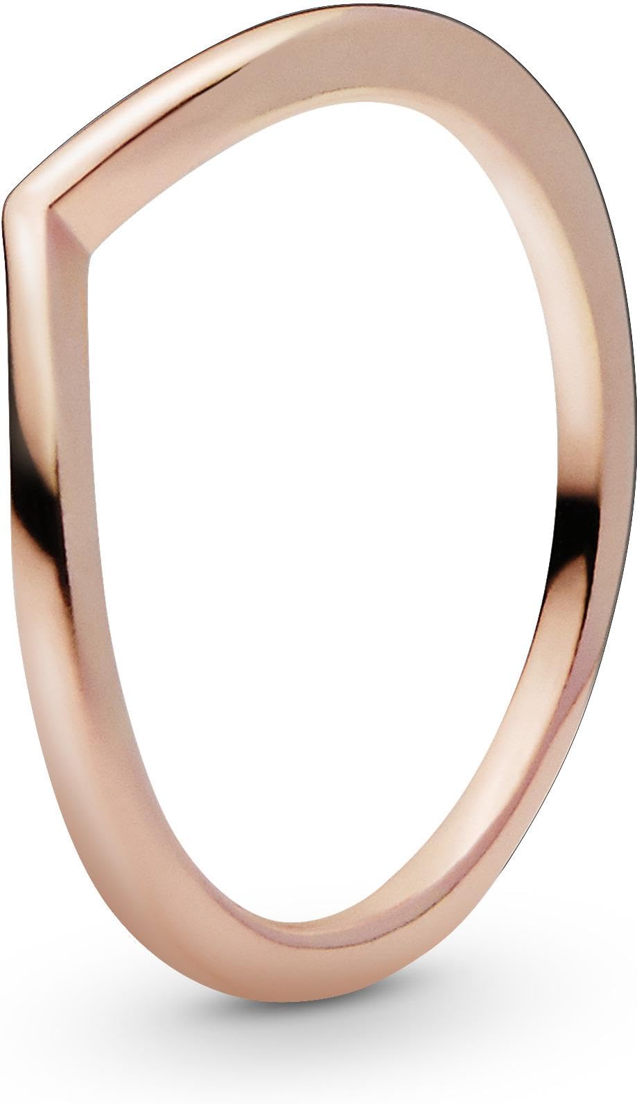 Pandora Wishbone-Ring, poliert, 14-karätig Roségold-vergoldet