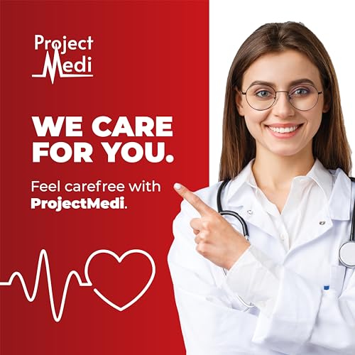 ProjectMedi IV Pole with Tray — Ergonomic IV Pole with Wheels — Medical IV Fluid Bag Stand— Stainless Steel IV Pole with Tray for Hospital & Home IV Therapy — Essential IV Practice Kit Supply