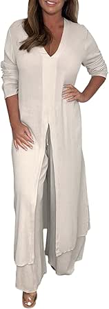 Sleeveless Top and Pants Chiffon Set with Shawl Mint Green