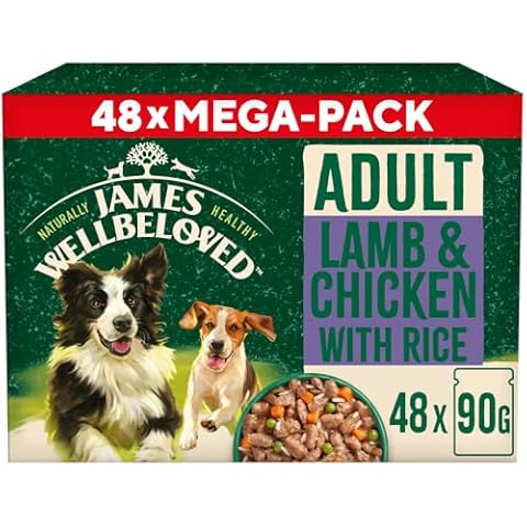 James Wellbeloved Adult Lamb Dog Food Pouches Cover