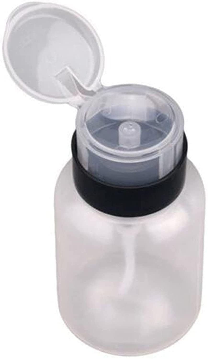 Transparent 210ml Nail Polish Remover Dispenser, Push Down Cleanser Bottle, Nail Polish Remover Bottle Container Nail Polish Removers For Nail Polish And Makeup Remover Nail Art Tool Travel Nice