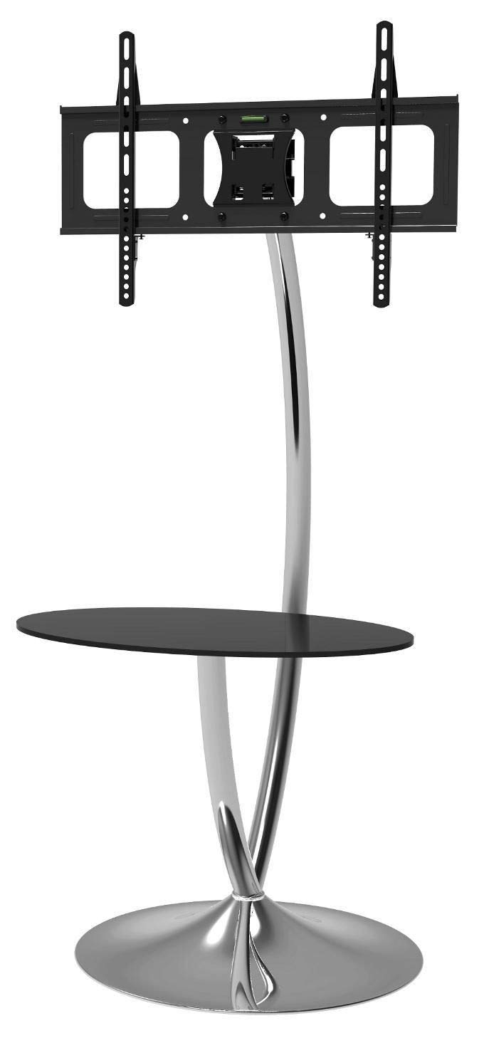 TECHLY ICA-TR13 SOPORTE DE PIE PARA PANTALLA PLANA 177,8 CM (70") SOPORTE DEL PANEL PLANO Y FIJO NEGRO, PLATA