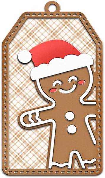 Christmas Gingerbread Man Shaker Metal Die Cuts, Cutting Dies, Paper Cards, Scrapbooking