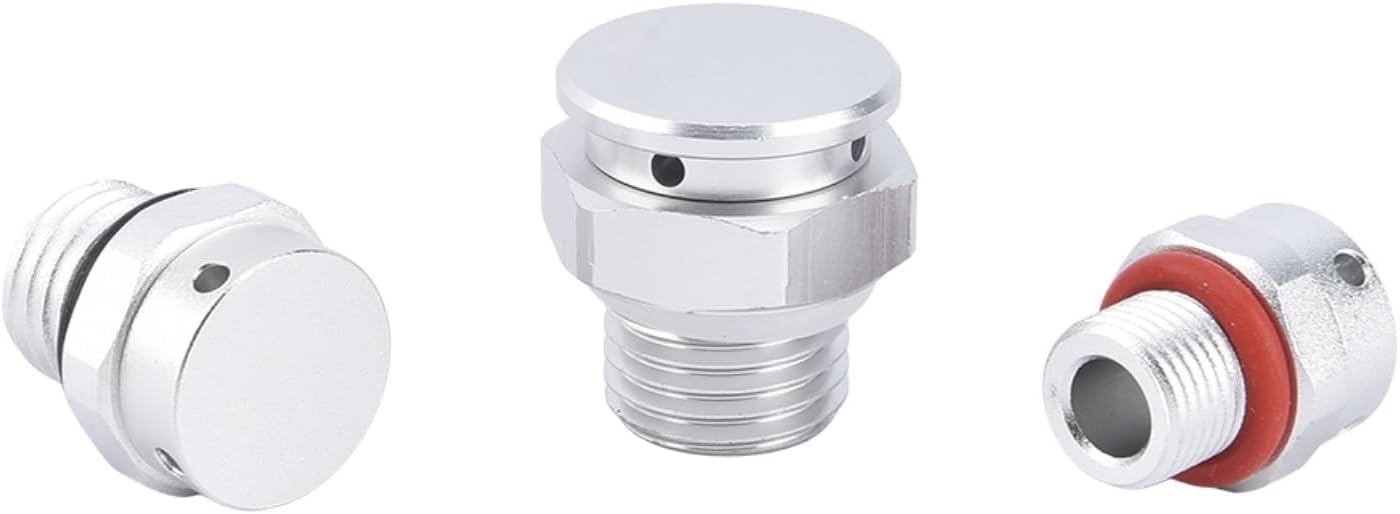 Aluminium Alloy Waterproof Air Vent Valve M5/8/10/12/20 Screw In Protective Vent Plug Heat Dissipation Pressure Relief(M6x1 10PCS)
