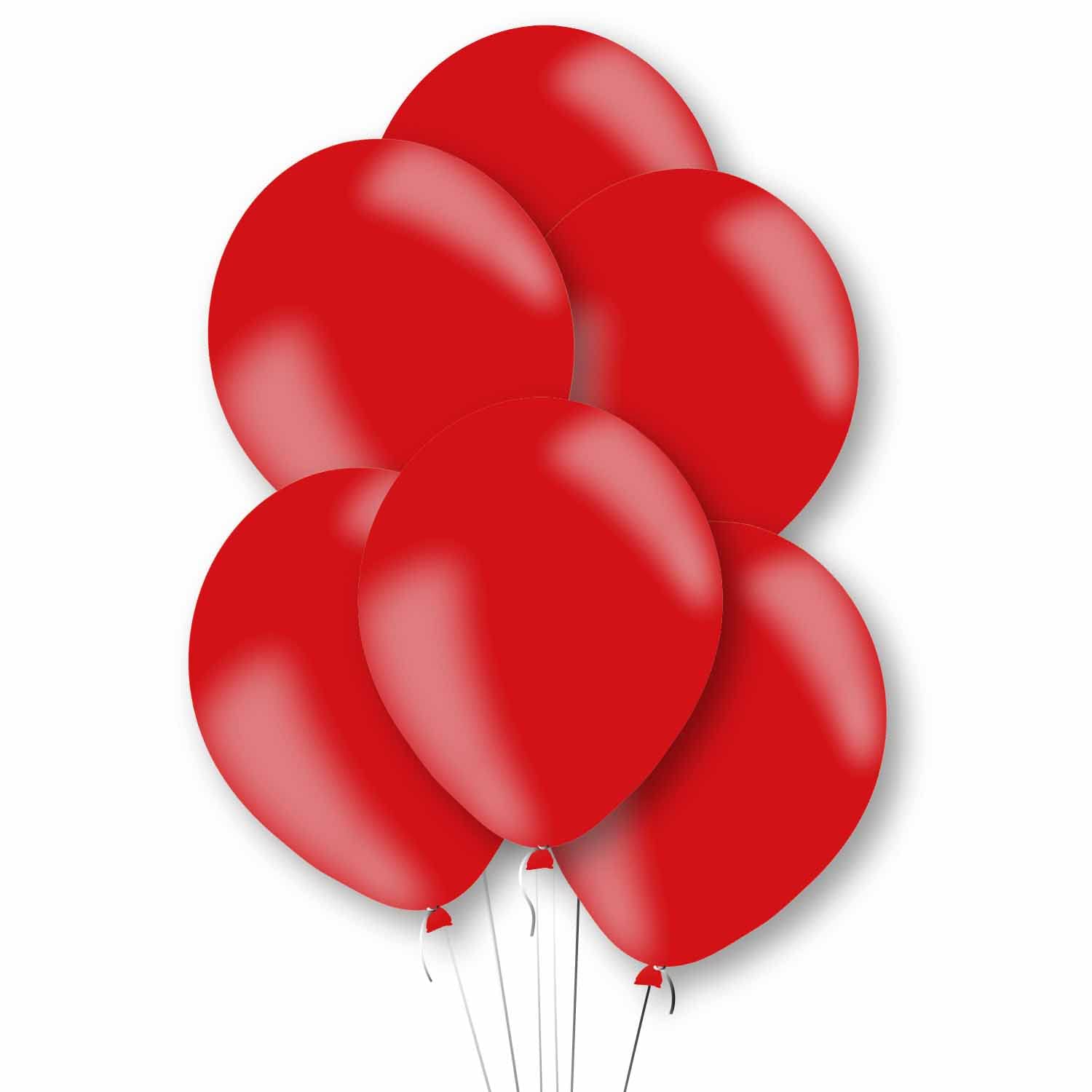 Amscan 9912736 - Metallic Red 11" Latex Party Balloons - 10 Pack