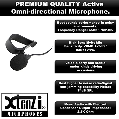 Xtenzi Microphone External Mic Assembly For Dual Car Dvd Navigation Stereo Receivers Xt-91507 #TOP3