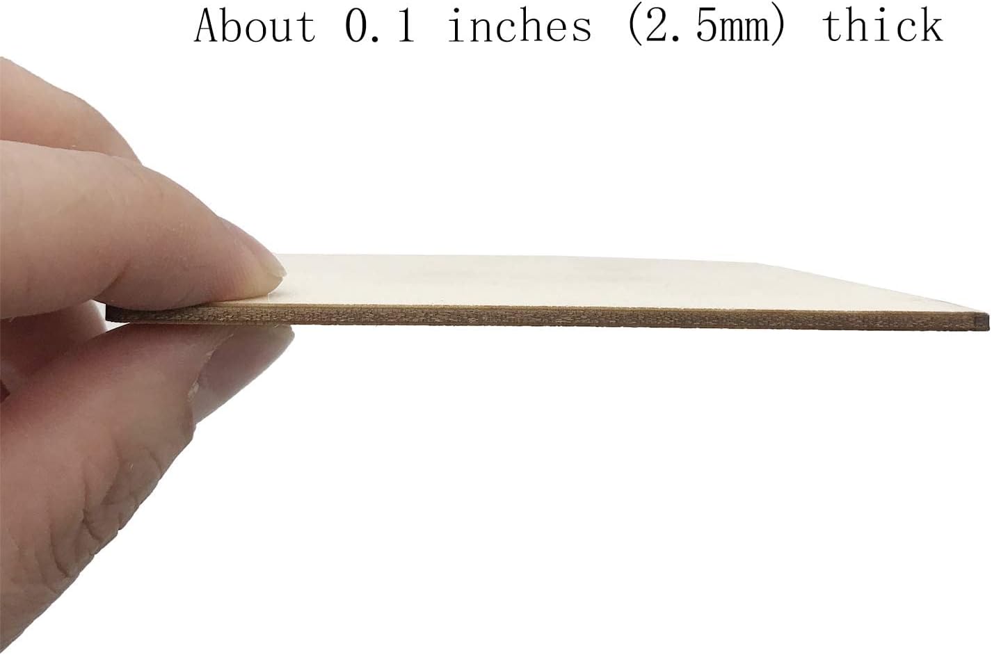 20 Pcs Unfinished Wood Pieces,4 x 4 Inch Blank Natural Slices Wood Square for DIY Crafts Painting, Scrabble Tiles, Coasters, Decoration