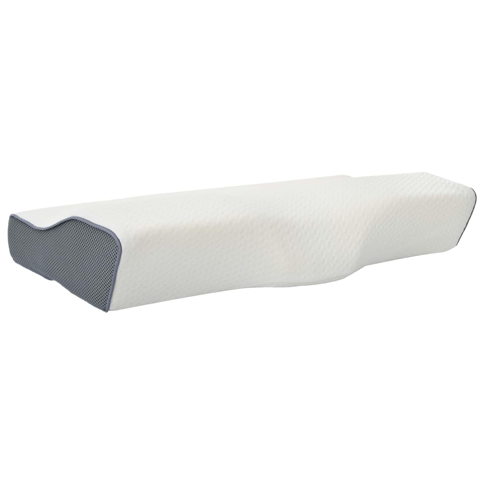 Homgoday Ergonomisches Nackenpolster Wei? - Atmungsaktives Polyester Kissen für Wohnzimmer & Schlafzimmer - 60 x 34 x 11 cm Stuhlkissen Model42012694
