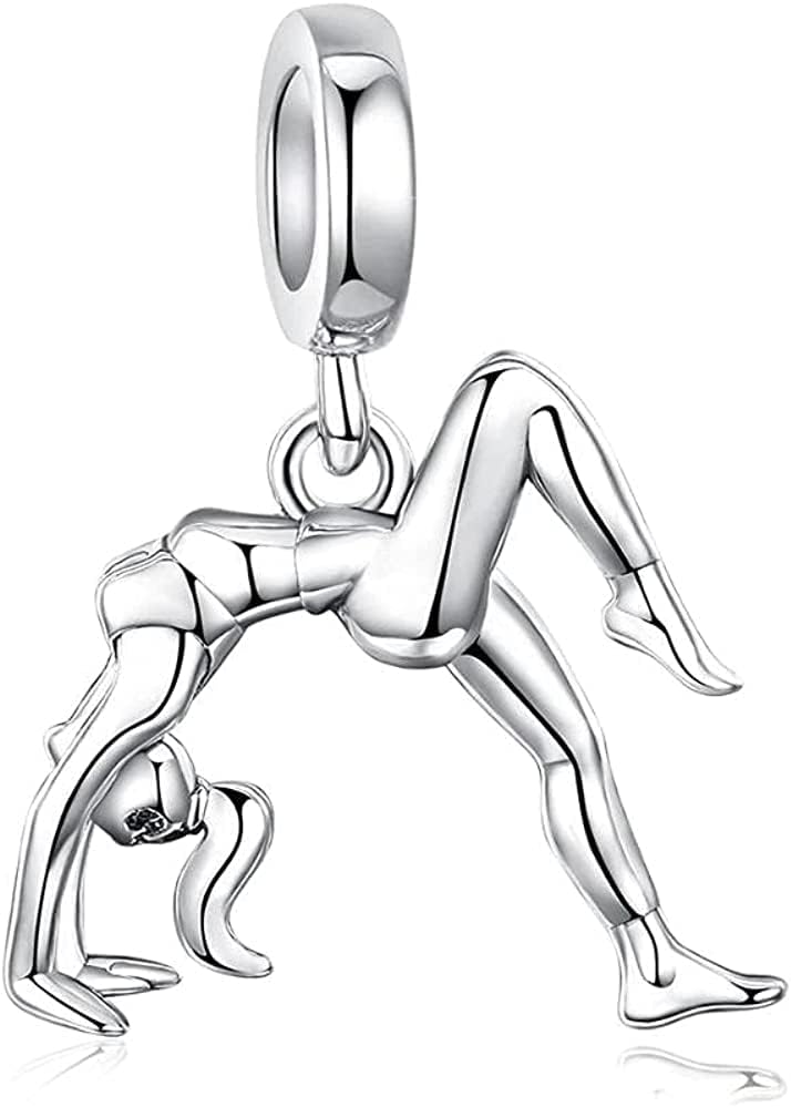 Bolenvi Dangle Pendant and Bead Charm for Mother's Day, Compatible with Pandora & Similar Bracelets, Necklaces & DIY Jewelry, 925 Sterling Silver Charm