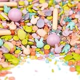 Super Streusel MiMaMümmel - Osterstreusel essbar, Osterdeko Kuchen & Torte, Zuckerstreusel Ostern mit Hasen & Eiern für Karottenkuchen, Muffins, Cupcakes - bunte Tortendeko (90g)