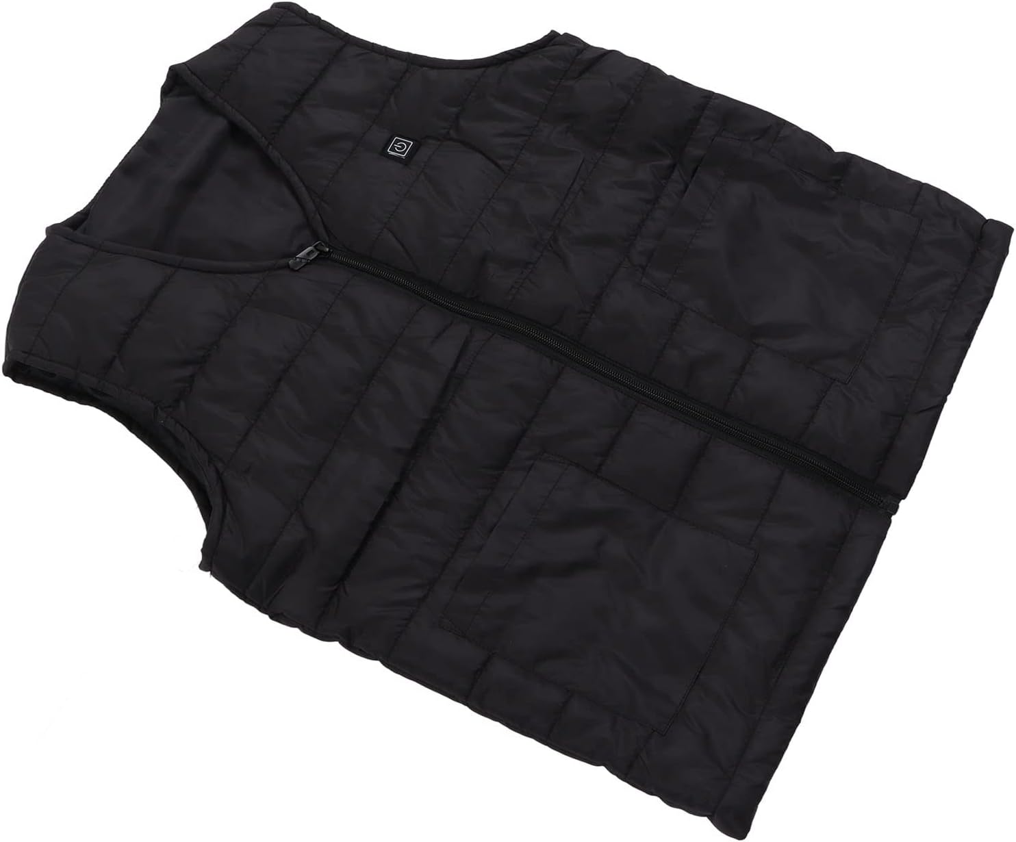 Heated Vest 3 Levels Temperature V Neck 10 Zones Black Electric Heated Vest for Women Men Skiing Hiking