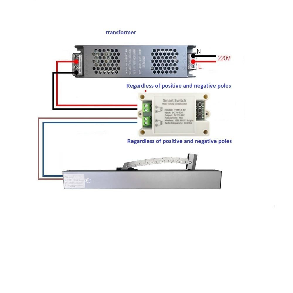 Tuya app WiFi Fernbedienung Vorwärts Reverse Relais Modul für DC 7-32v Smart Linear Aktuator, Arbeitet mit Alexa
