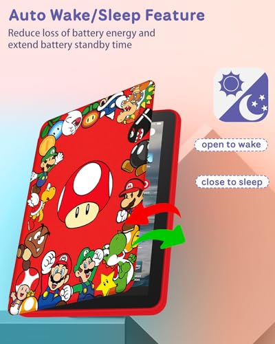 image for Petonist for Amazon Fire 7 Tablet Case for Women - Girly Kids Girls Cu