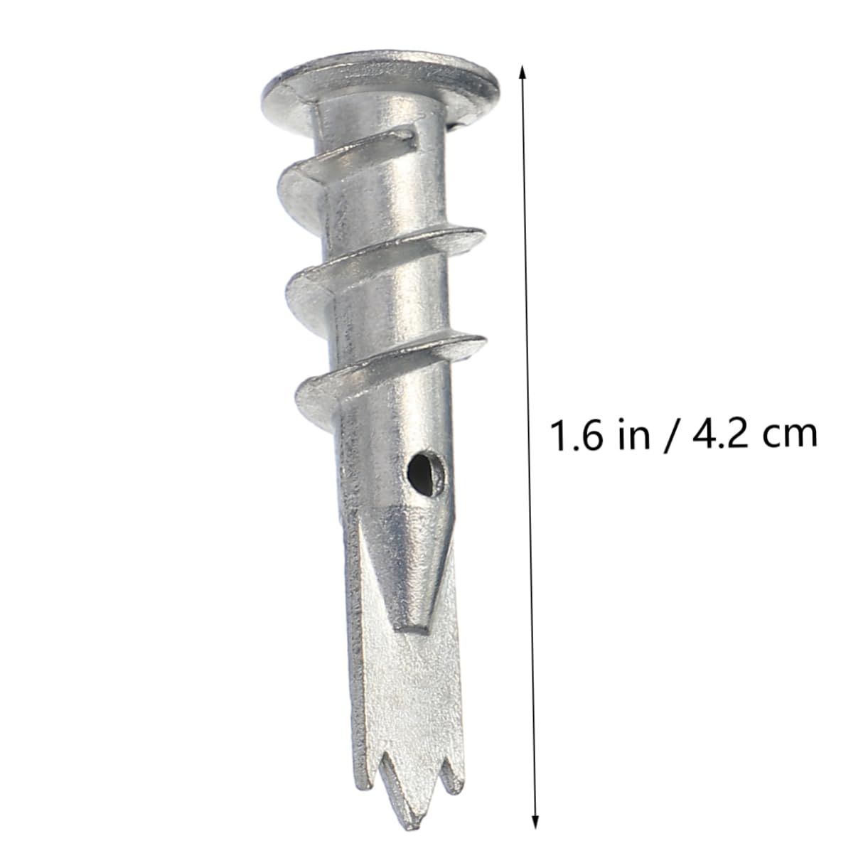 Anclajes de Pared Autoperforantes de Zinc Plata, 200 Piezas