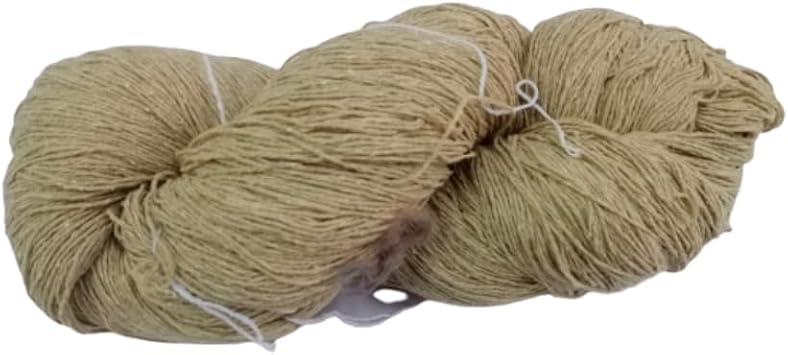 Knitsilk Tussah Carded Spun Silk Yarn 3 ply 3/30 Nm,100 Gm, Wild Silk Yarn 900+Yards | for Knitting, Crocheting, Hand Weaving, Rugs, Natural Earth Colors -Matt Finish PCK of 2