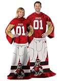 Northwest NCAA North Carolina State Wolfpack Wolfpack Adult Comfy Throw Blanket with Sleeves, 48' x 71'