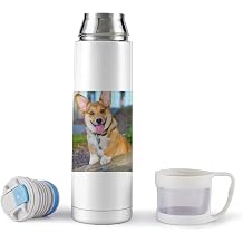 Kiri in The Park Vacuum Flask 500ml Stainless Steel Water Bottle Insulated Thermo Bottle with Cup for Hot Drink Coffee Tea