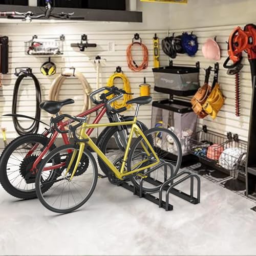 Ultrawall Bike Storage Rack for Garage, 3 Bikes Floor Bike Stand, Bicycle Parking Stand Rack for Indoor/Outdoor, Fit 22-28" Wheel Tire Width 2.1" by Ultrawall - Image 7