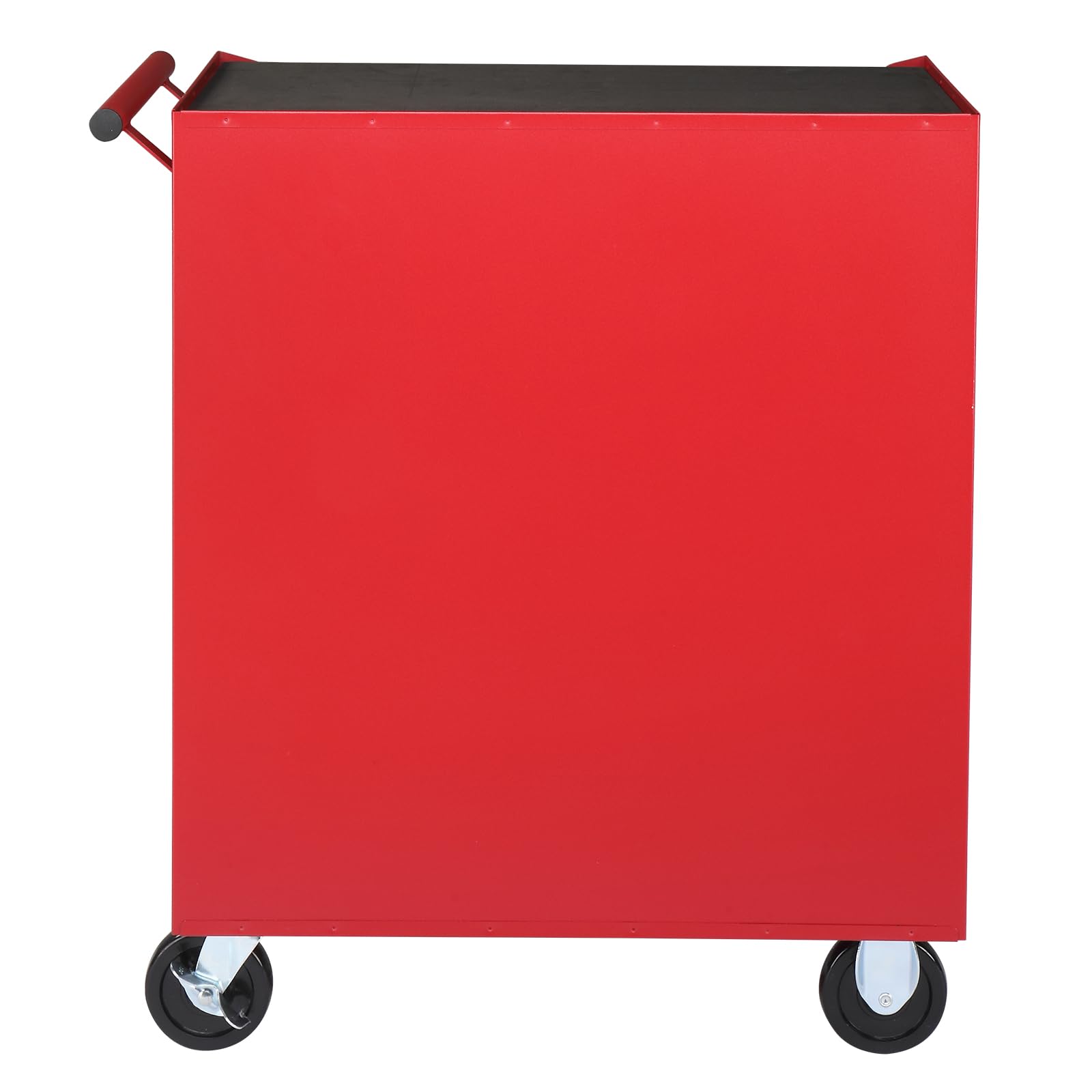 XMLYEC Steel Maintenance Tool cart Single Base Cabinet 4 Drawers 330lb red