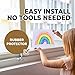 Window Locks, 15 Pack for Vertical and Horizontal Windows, Sliding Locks, Adjustable Aluminum Stoppers, Window Security, No-Drill Install, Fits Tracks up to 3/16