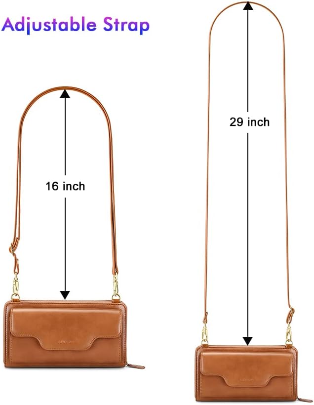 nuoku Crossbody Bags, Wristlet Wallets, Small Clutch Purses - Cell Phone & RFID Wallet for Women - Image 5