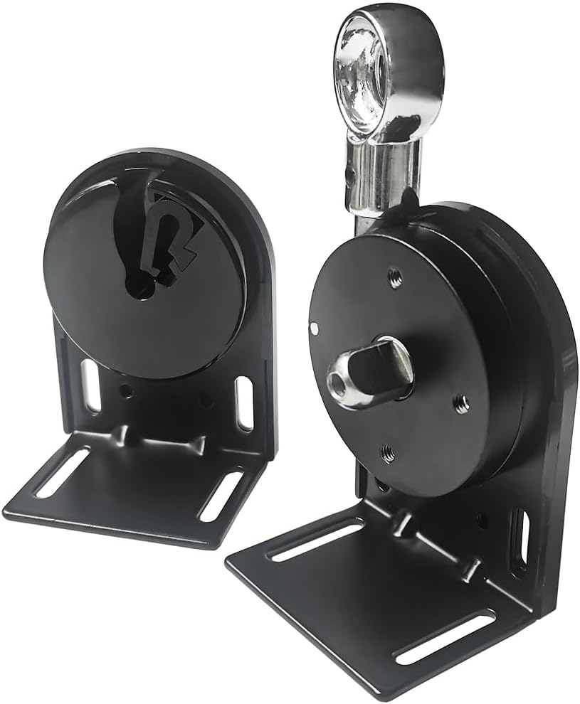 Roller Blind Installation Bracket Cordless Bracket Parts for Indoor/Outdoor Sun Shades or Roller Up Blinds (Black)