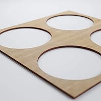 Vista 31 de 23 3/8"W X 23 3/8"H Large Wembley Decorativos Paneles De Pared De Madera De Calado, Aliso