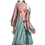 Chinese Hanfu Dress for Women Traditional Chinese Hanfu Dress Female Halloween Carnival Cosplay Costume (L) Purple