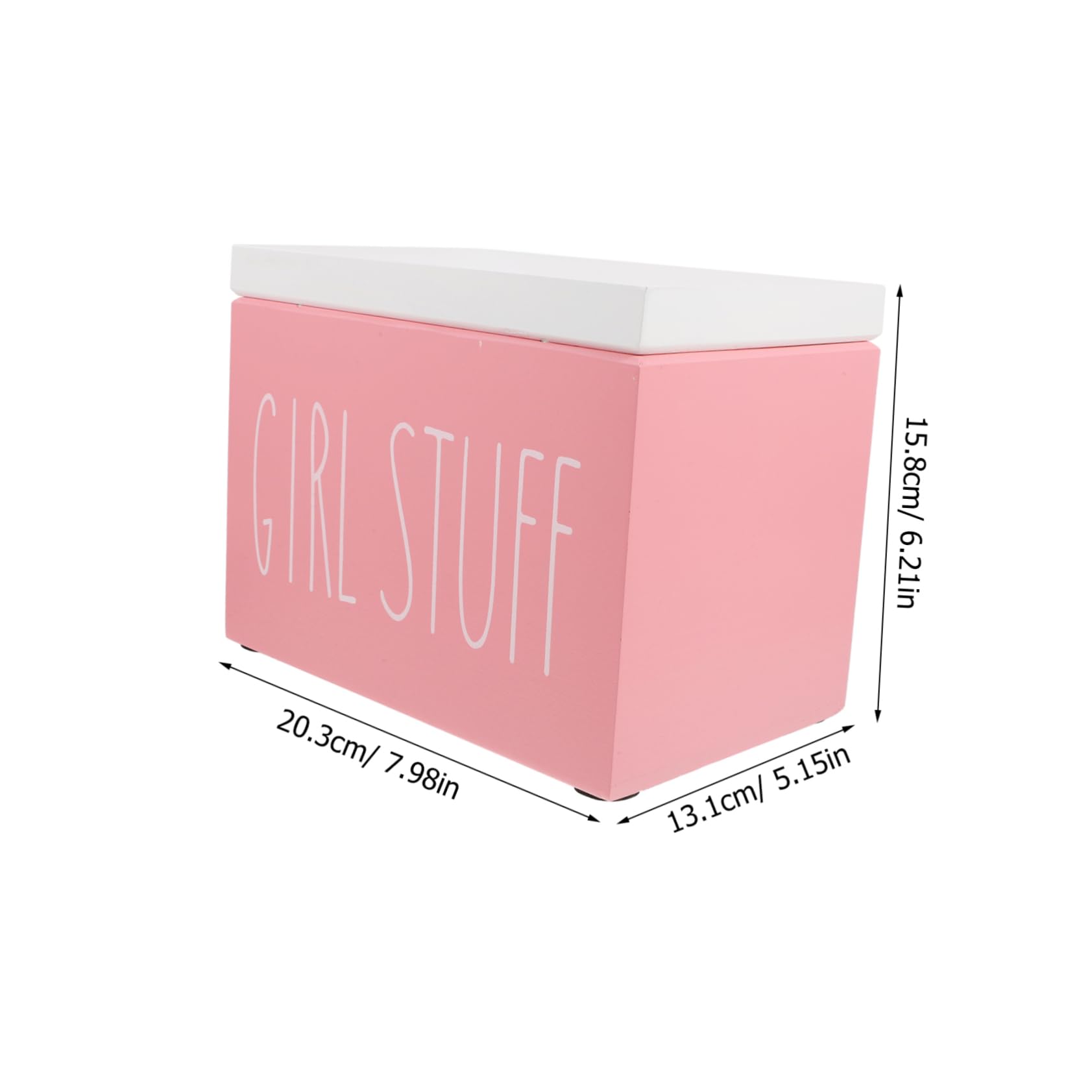 Holz Aufbewahrungsbox für Damenbinden mit Deckel und Großer Kapazität Multifunktionaler Badezimmer Organizer für Feminine Hygieneartikel und Kleine Gegenstände