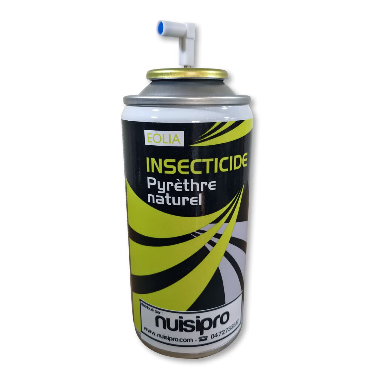 NUISIPRO - Pyrèthre Puissant pour Insectes Volants et Rampants : Mouches, Moustiques,Moucherons, Puces, Mites, Tiques...- Spray 150ml