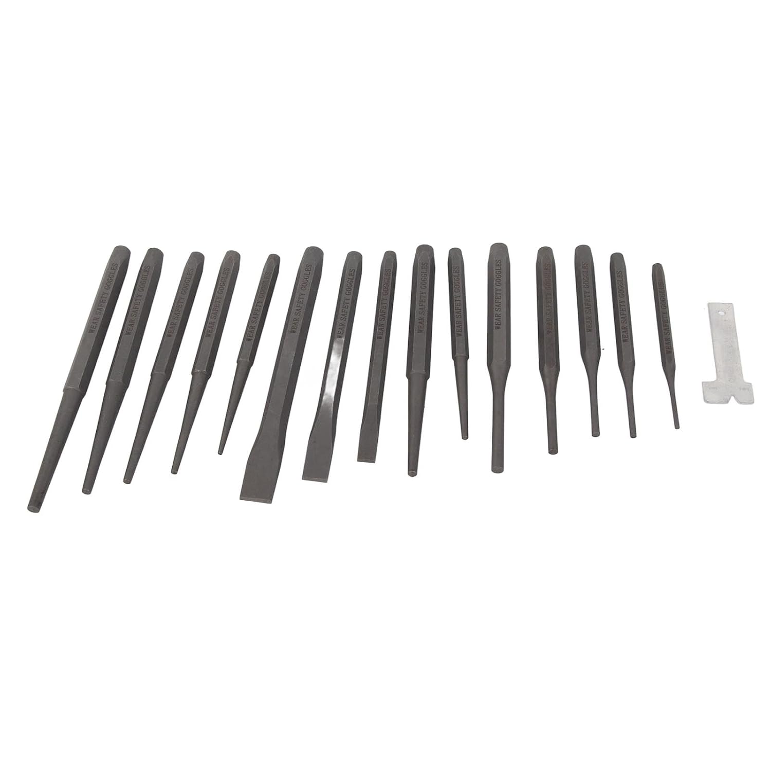 Focket 16-Piece Mechanic Points of 16 Pieces and Chisels Set of Pin Center Pins with Drilling and Chisel for Industrial Mechanics