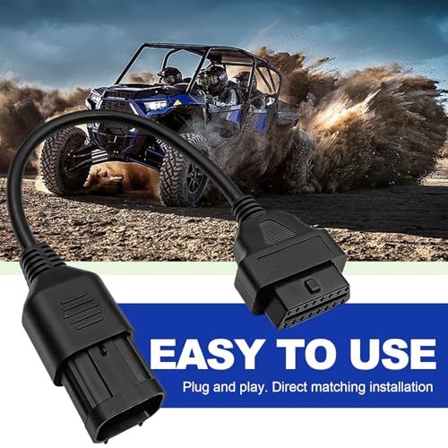 8-Pin to 16-Pin OBD2 Adapter for ATV & Motorcycle - OBD Diagnostic Converter Cable Compatible with Polaris RZR, Slingshot, Ranger, Sportsman, ACE, CAN Bus & ELM327 Scanners - Thumbnail 6