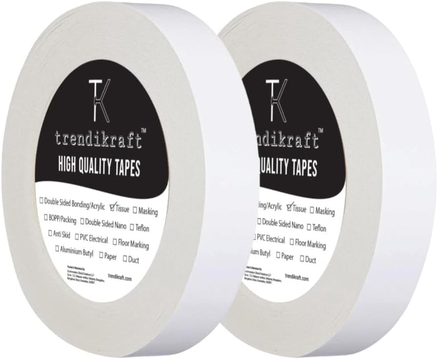 Best 5" Ultra-Thin Permanent Double-Sided Tape For Arts, Crafts